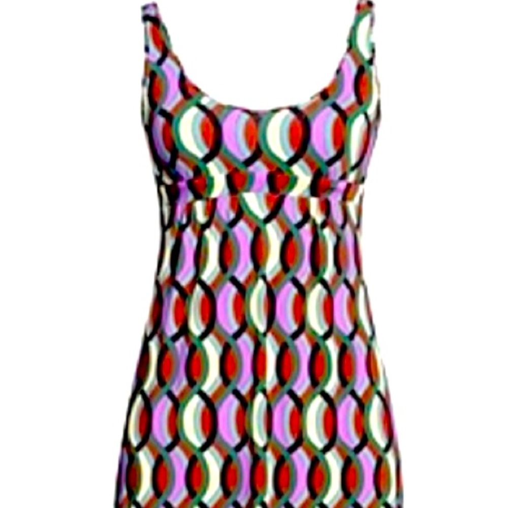 Authentic made /Spain brand name SIYU rare dress Colorful Geometric Maxi size L